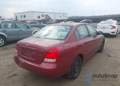 2002 Hyundai Elantra Gls из США, поврежденный, VIN KMHDN45D42U333072